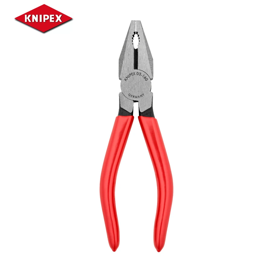 

KNIPEX Combination Pliers with Gripping Zones for Flat and Round Material Suitable for Versatile Use 0301160