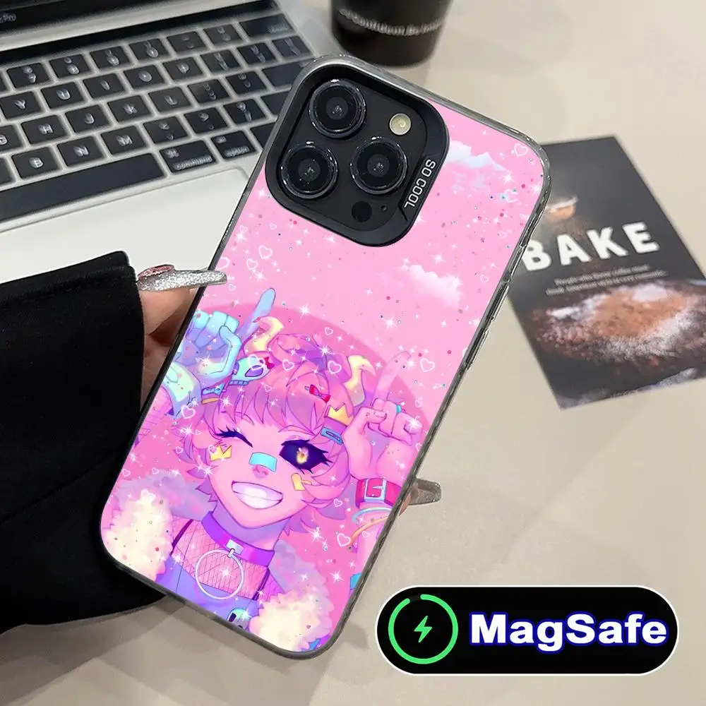 

My Hero Academia Mina Phone Case for iPhone 16 15 14 13 12 11 Pro Max Plus MagSafe Translucent Colour Protective Cover Pretty