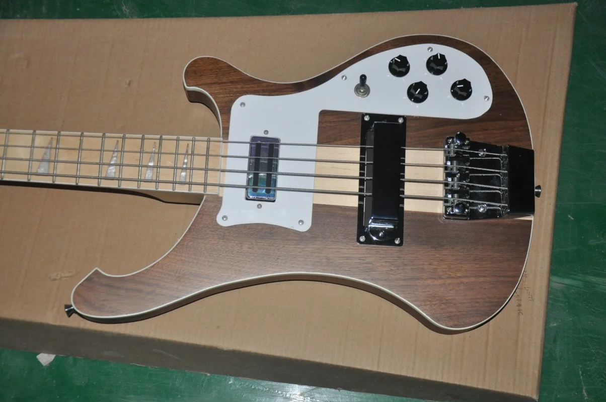 

4001 RARE TRANSLUCENT WALNUT Vintage 4000 4003 4 String Electric Bass Guitar Thru One PC Neck & Body gitar