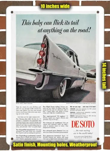 Metal Sign - 1957 DeSoto Fireflite- 10x14 inches