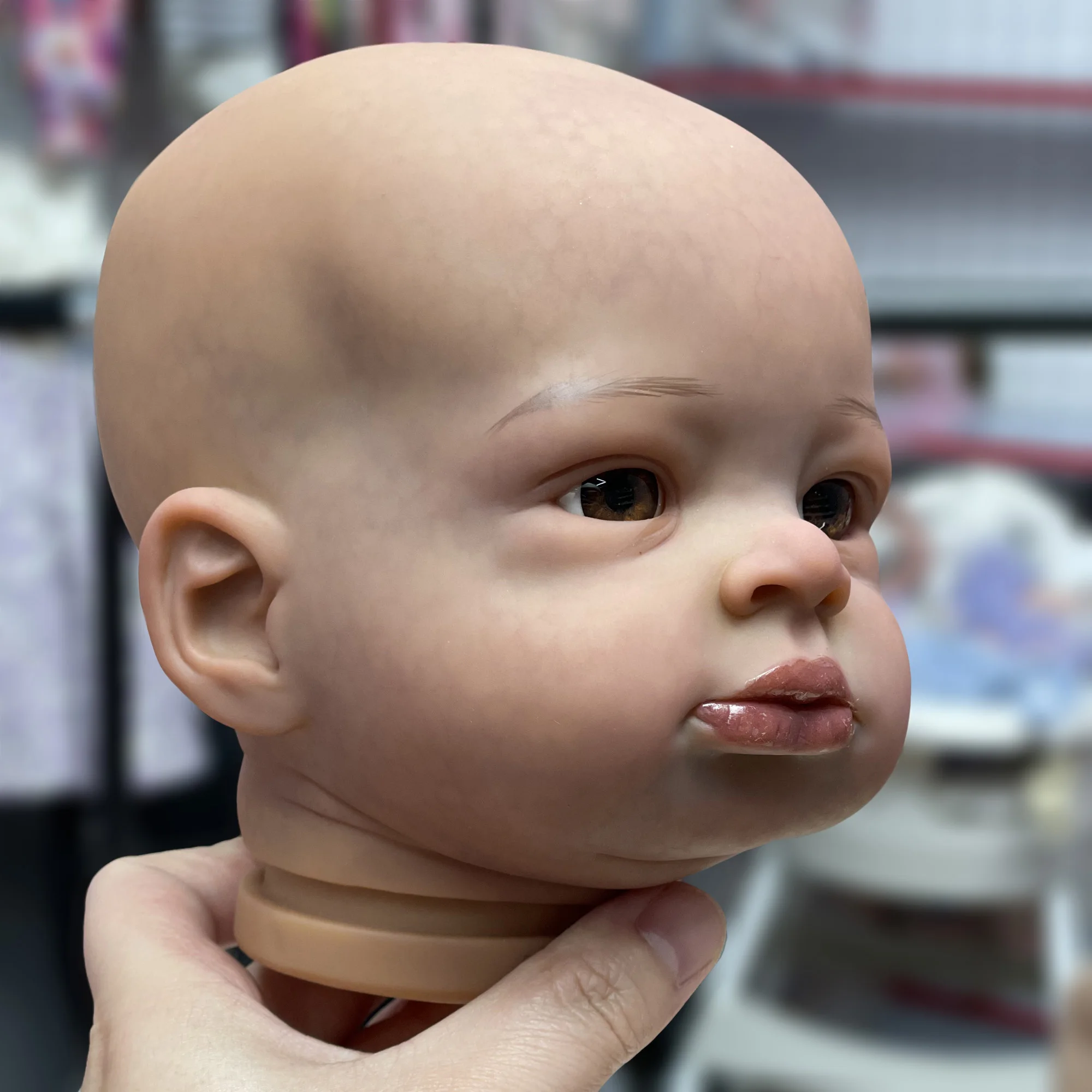 Lanny Bebe Reborn Kits 18-20 Inch Black Skin Unpainted/Painted Open Eyes Unassembled Doll Parts Toy Acessório Kit Bebé Reborn