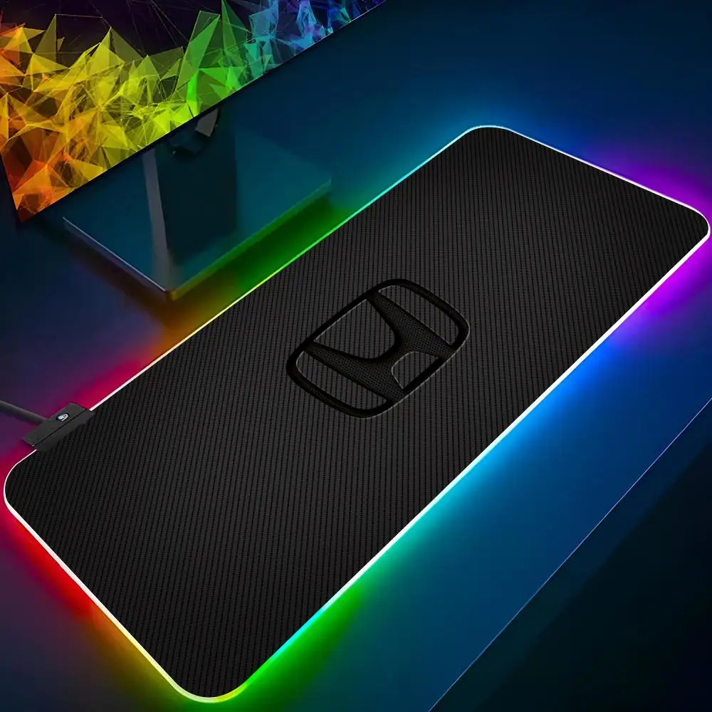 H-Hondas Mouse Pad Xxl Laptop Mat Gaming Rgb Mousepad Backlit Keyboard Gamer Girl Wholesale Table Pads Deskpad