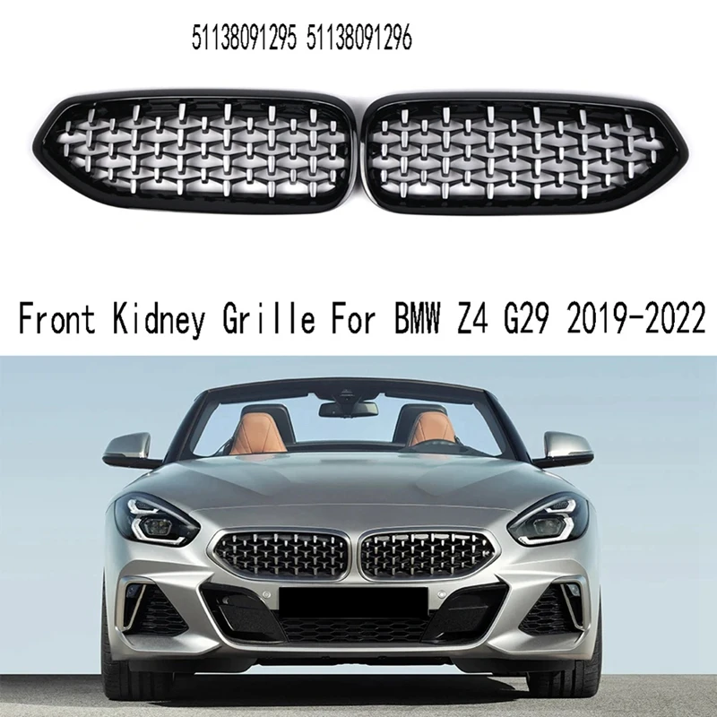 

Front Kidney Grille Racing Grills For BMW Z4 G29 2019-2022 Replaces 51138091295 51138091296 Car Accessories