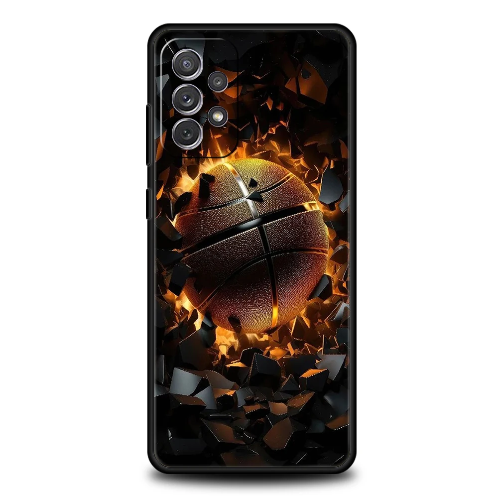 Football Sport Phone Case for Samsung Galaxy A15 A14 A25 A54 A34 A51 A71 A72 A73 A32 A52 A52S A11 A21S A31 A41 5G Soft Shell Bag