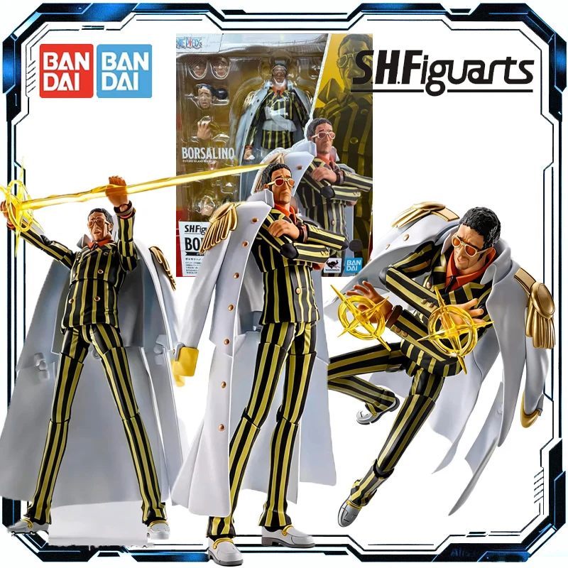 

Bandai Original S.H.Figuarts One Piece Borsalino Future Island Egghead Action Figure Toys for Boys Girls Gift Collectible Model