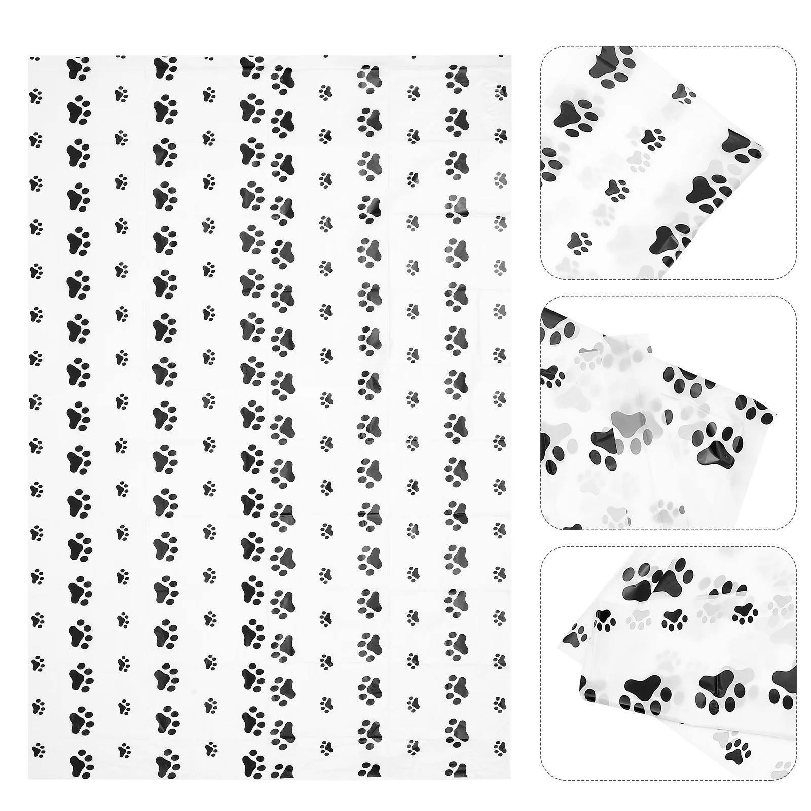 

2Pcs Disposable Tablecloth Oblong Plastic Covers Reinforced Pet Party Printed Designs Suitable Birthday Weddings Outdoor