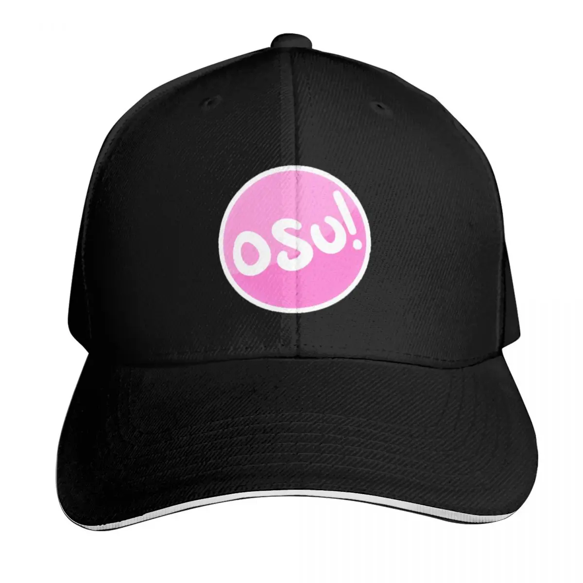 Osu! Baseball Cap Contrast Two Tone Brim Snapback Flat Bill Strapback Dad Hat