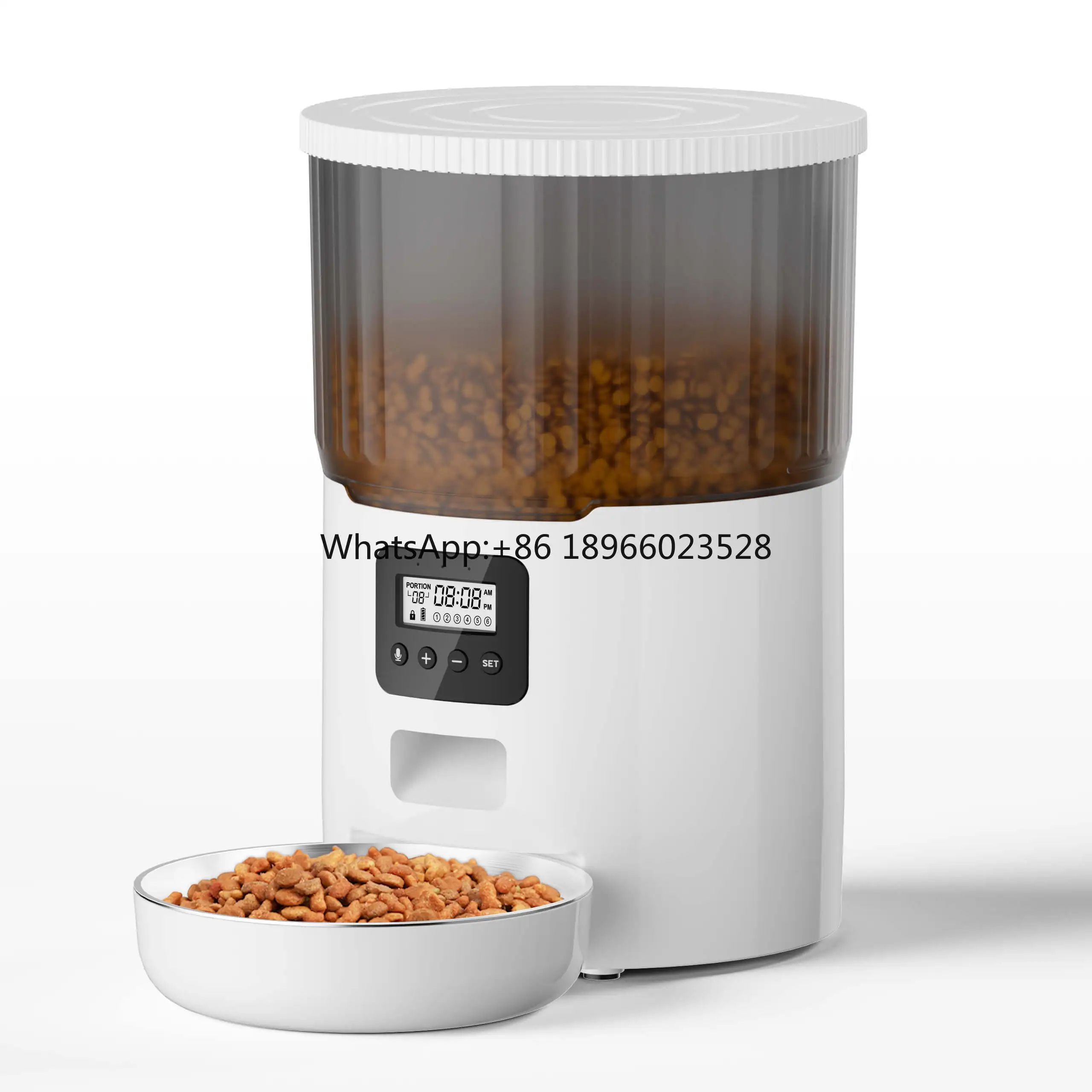 Top quality Customized 4L Smart WIFI Dog Cat Self Food Dispenser 6 Meals 40 Portions Timed Voice Automatic Pet Feeder