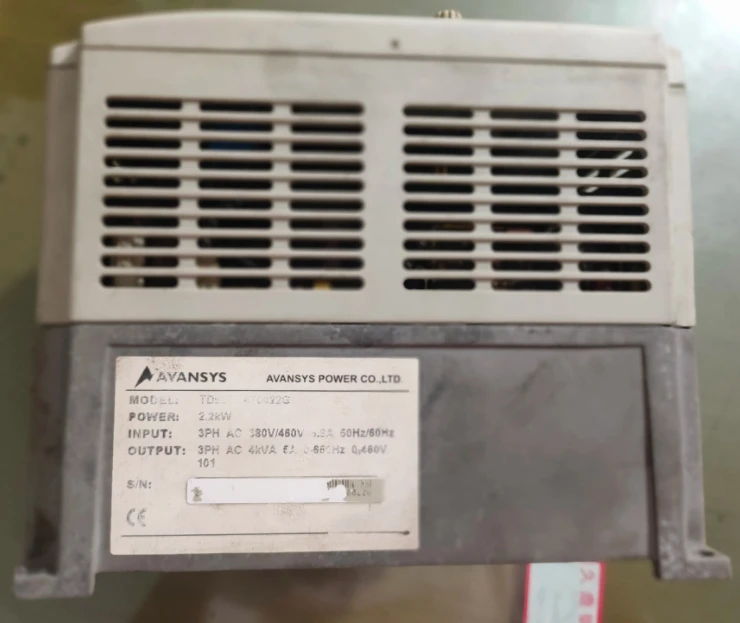 TD900-4T0022G  2.2KW 380V    inverter  ,   In good working condition, free shipping   a