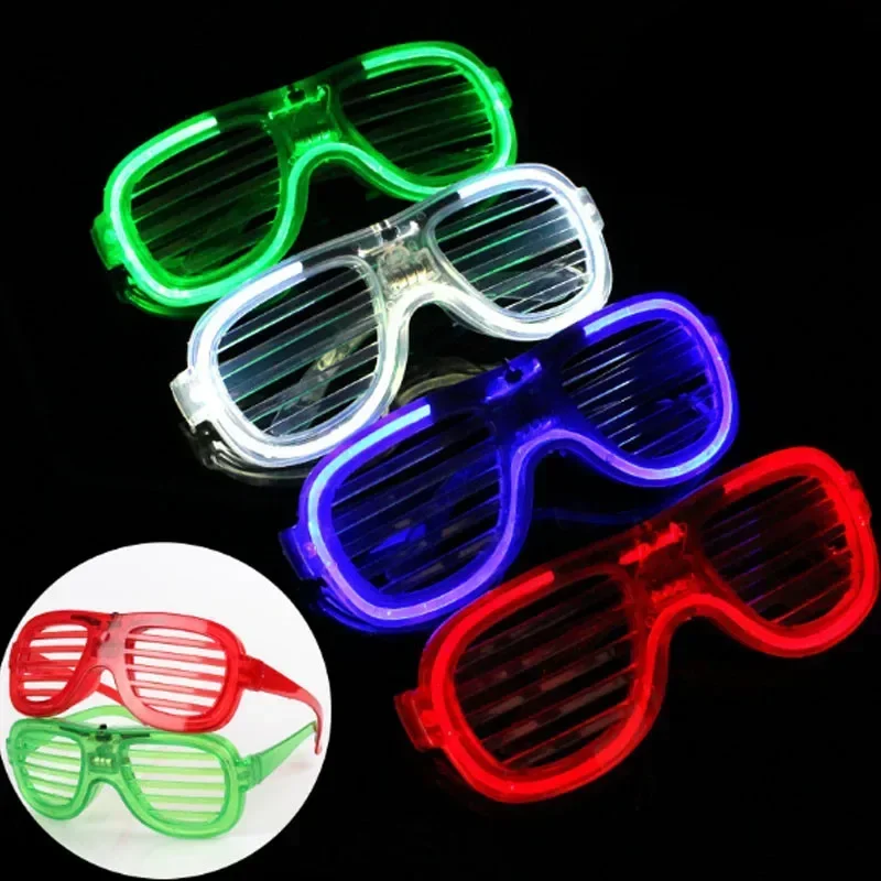 20 Pieces Glow Neon Glasses Bar Party Concert Adult Children Toys Gifts Birthday Decoration  Wedding Festival