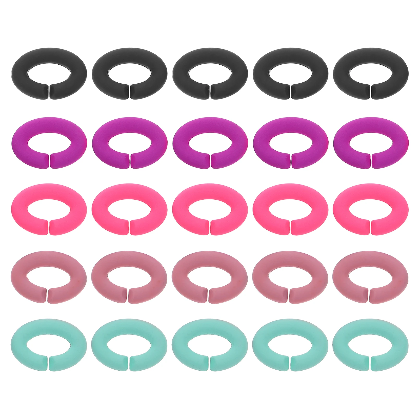 

50pcs C-shaped Open Buckle Chain for Jewelry Making Repair DIY Craft Bracelet Connector Acrylic Linking Rings Buckles Connector