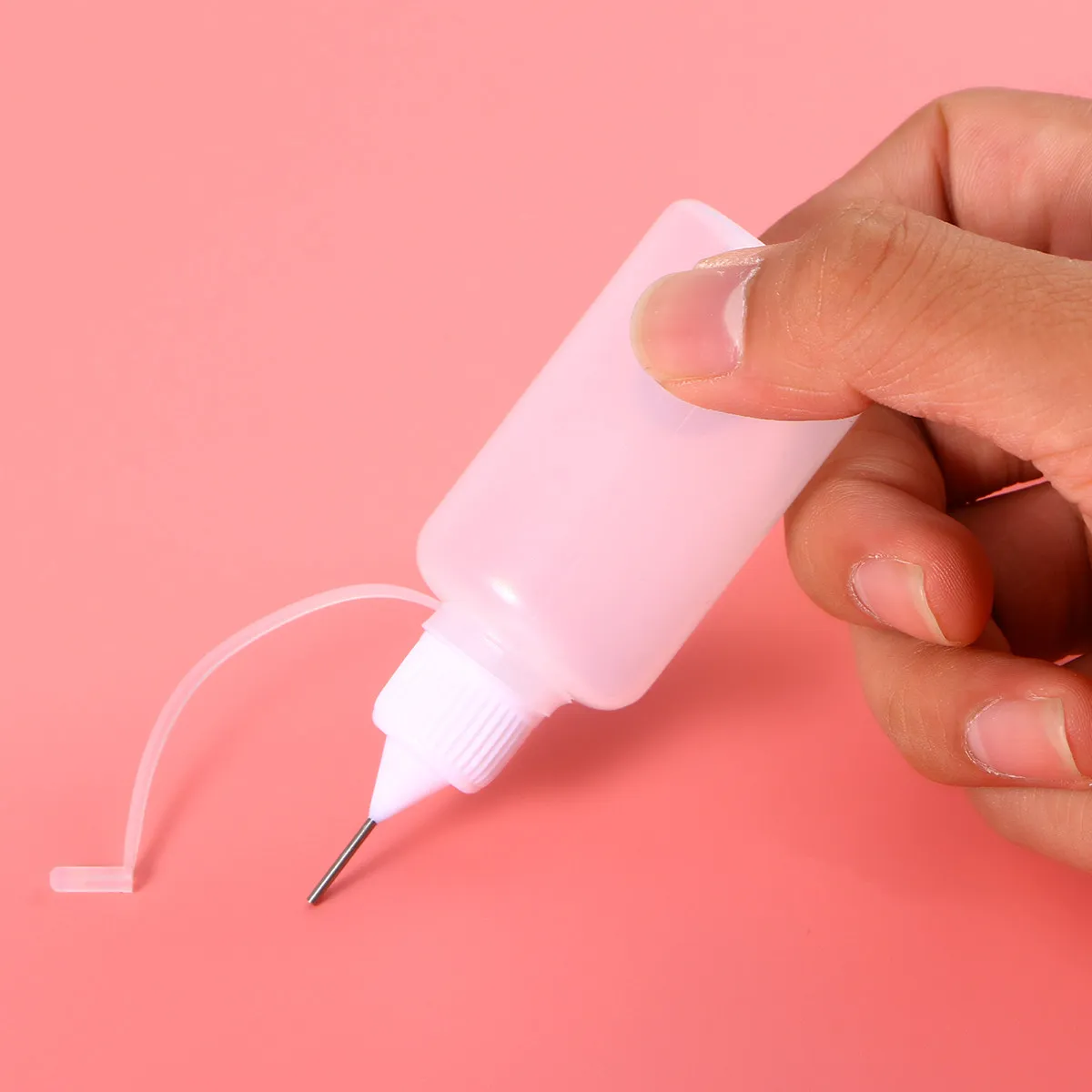 10Pcs 30Ml Glue Applicator Bottle with Needle Tip for DIY Art Crafts Quilling Glaze Paint Application Rustproof Metal Tip