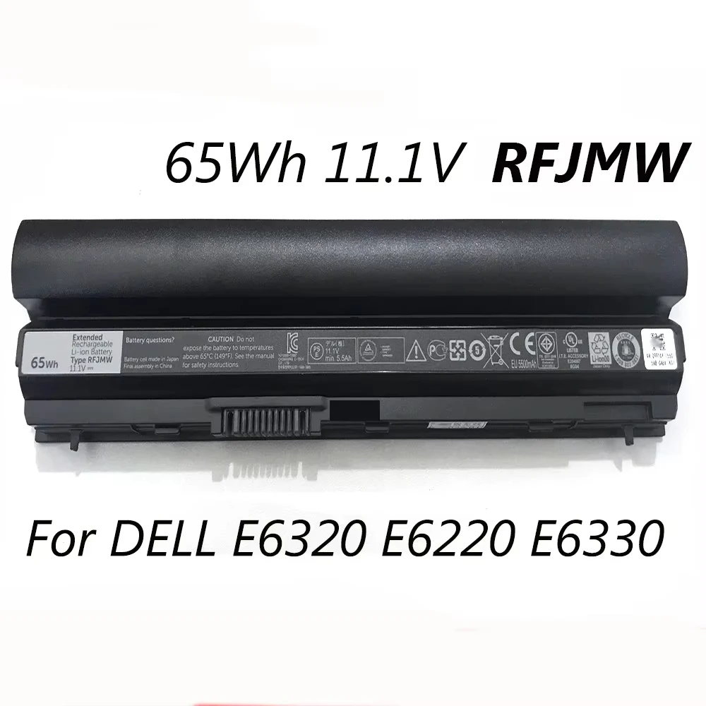 

RFJMW FRR0G 7FF1K 11,1 В 65 Втч аккумулятор для ноутбука Dell E6320 E6220 E6330 E6430S E6120 Y61CV E6430S-103TB 106TB серии