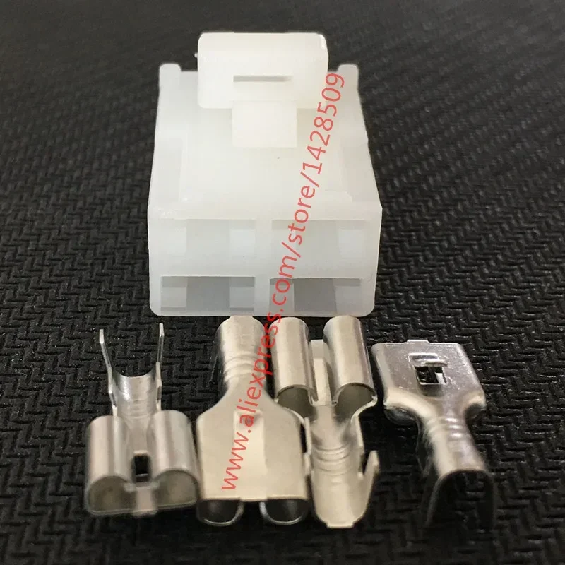 1 Set Female Relay Socket 7123-2446 Automotive Connector 4 Pin With Terminals/Pins