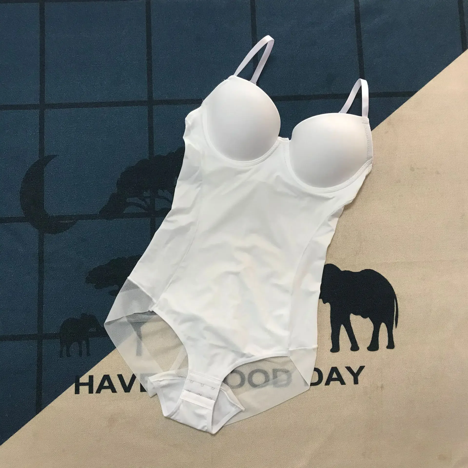 

new Underwire White Bodysuit Women Shapers Stretch Solid Color Silky Underwear Shapewear