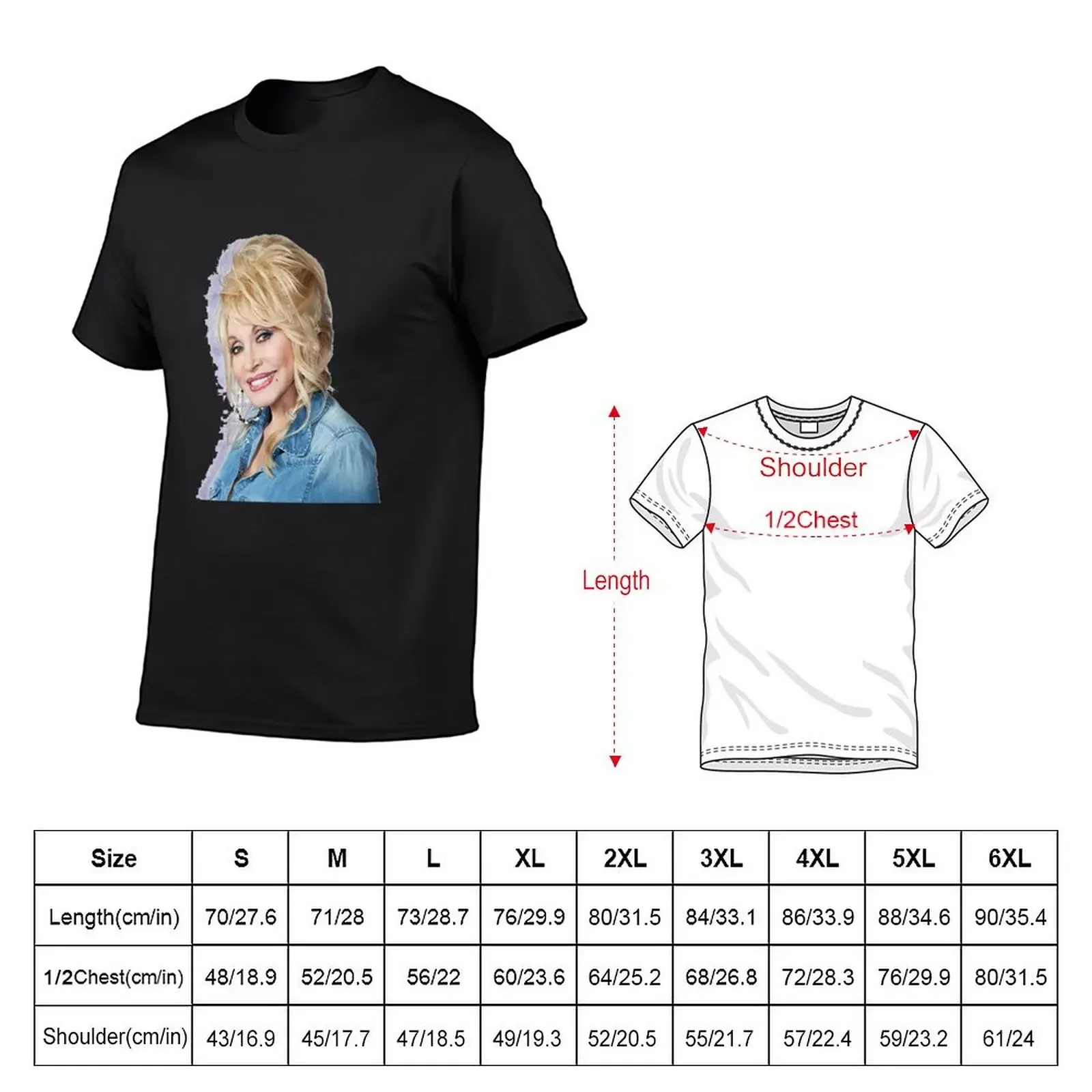 Nice Portrait of Dolly in Jeans T-Shirt boys whites tees Aesthetic clothing mens designer clothes