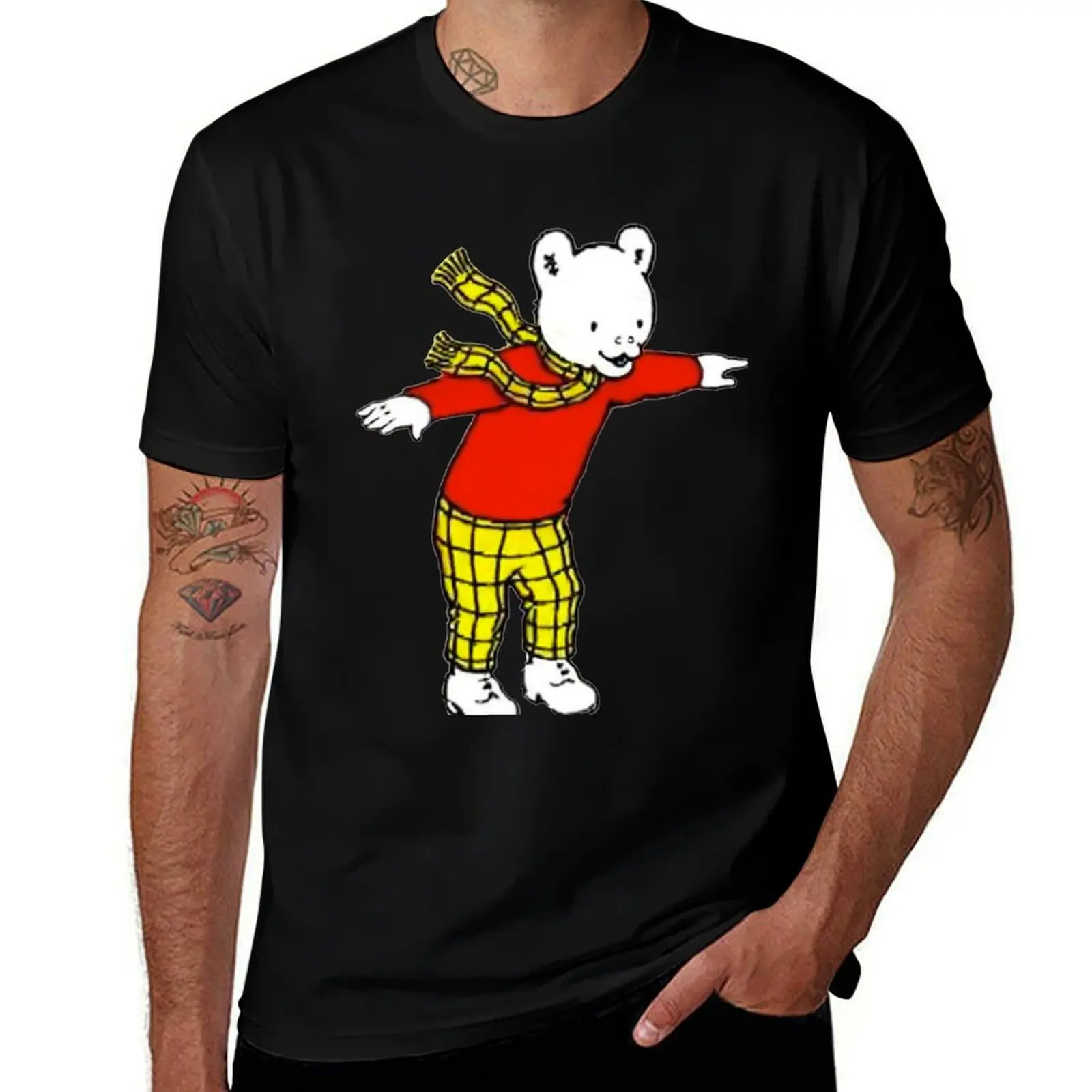 Rupert bear T-Shirt Plus Size Simple Casual Top T-Shirt