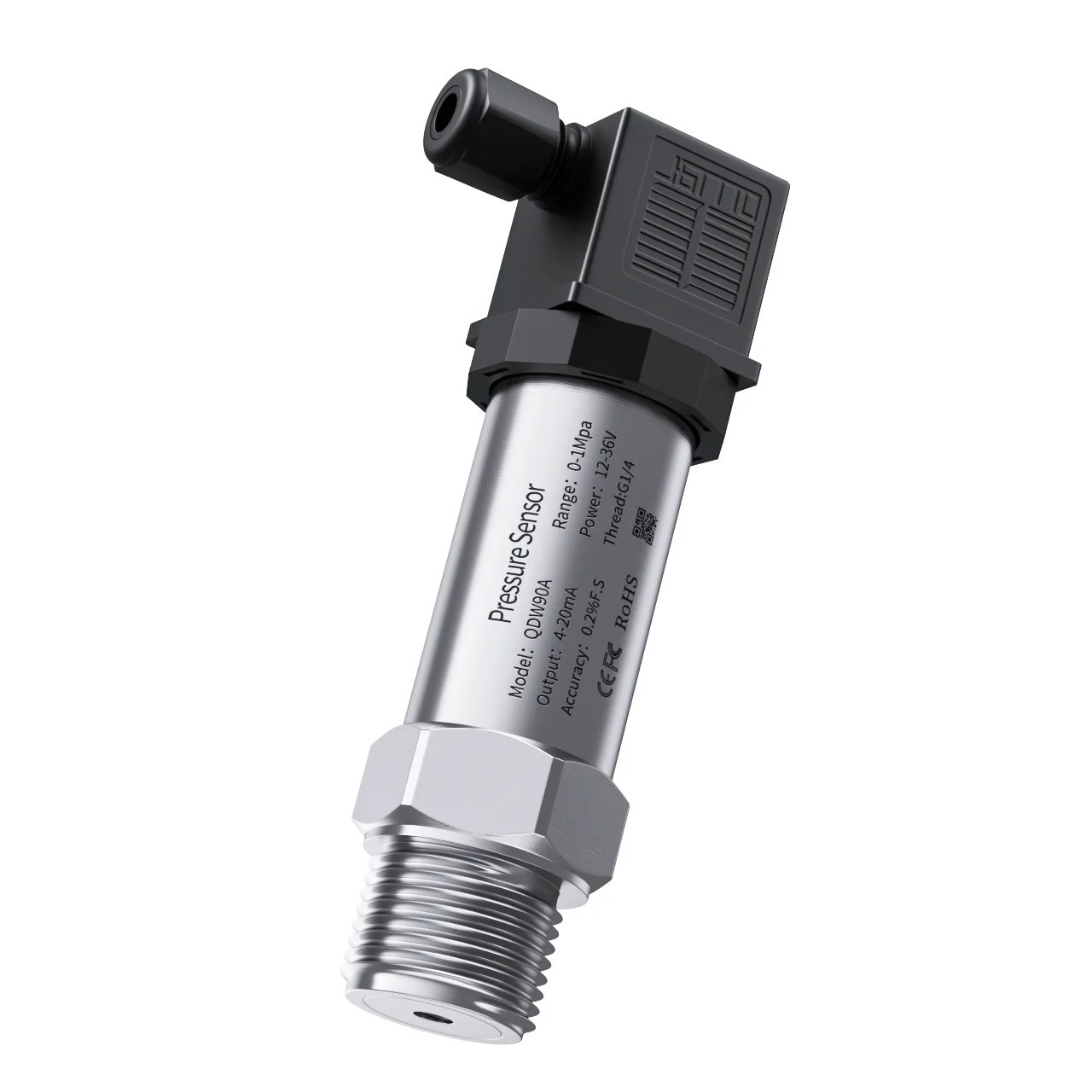 Water Fuel Diesel Pressure Transmitter G1/4 4-20mA RS485 0-10V 0-5V 0-3.3V 304SS Hydrostatic Pressure Sensor 1Mpa 5Mpa 6Mpa