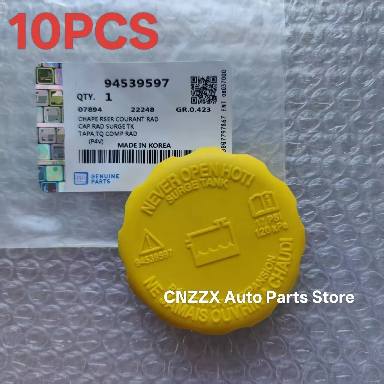 

10PCS Expansion Tank Cap Radiator Coolant Bottle Tank Cap OEM# 94539597 96420303For Chevrolet DAEWOO Opel Aveo Lanos Pontiac G3
