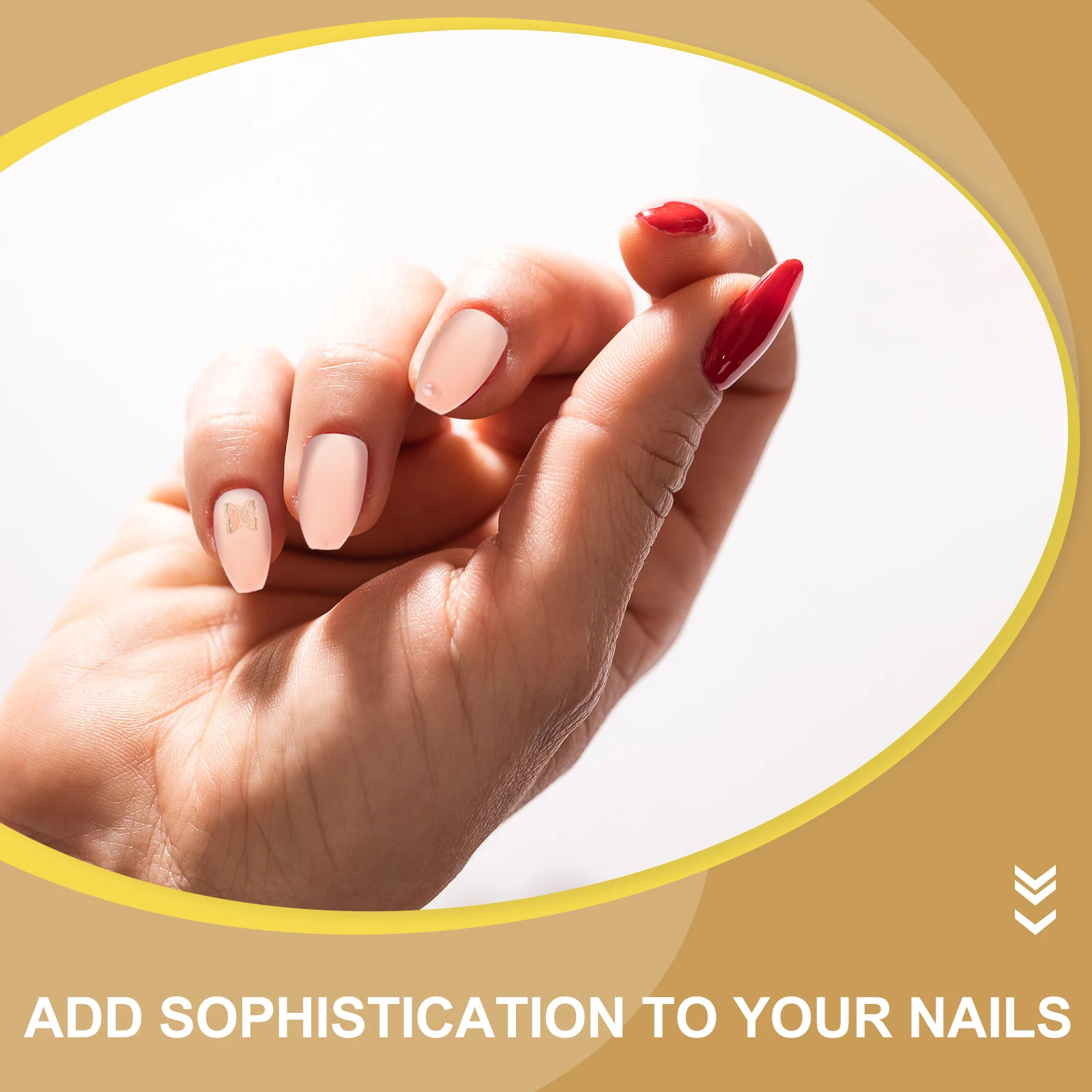 

24Pcs Pink Butterflies Long Ballerina Fake Nails Full Cover Durable Strong Press on Nails False Nail Tips for Women