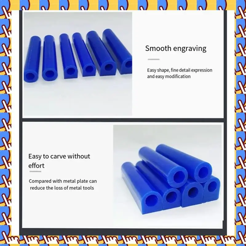 

A79I 6 шт., синее кольцо, восковое отверстие, круглая трубка для ювелирных изделий, резьба, формовочный инструмент, форма для литья, восковое кольцо, набор для изготовления воска