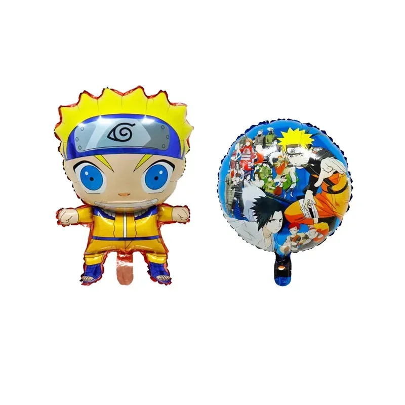 Cartoon Naruto Balloons Anime Uzumaki Naruto Uchiha Itachi Hatake Kakashi Boy's Birthday Party Decor Baby Shower Helium Globos