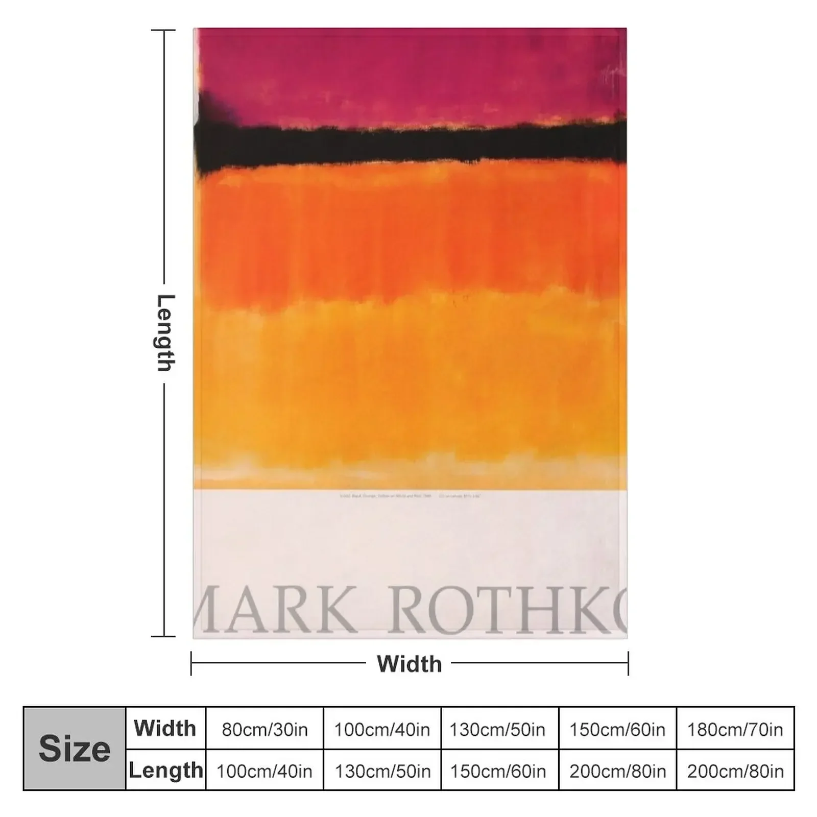 Mark Rothko Exhibition poster 1979 Throw Blanket Large funny gift anime Blankets