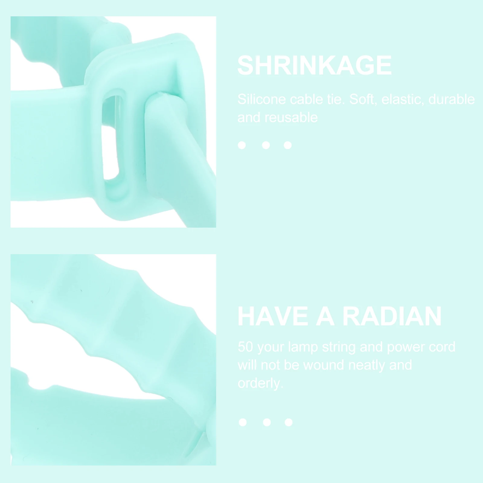 50pcs Silicone Cable Straps Data Cable Organizers Reusable Cord Wraps For Earphone Usb Cables Adjustable Wire Holder