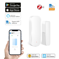 For Ewelink ZigBee Door Window Sensor Security Burglar Magnetic Door Sensor Alarm Supports Tuya Smart Life Alexa Home Assistant