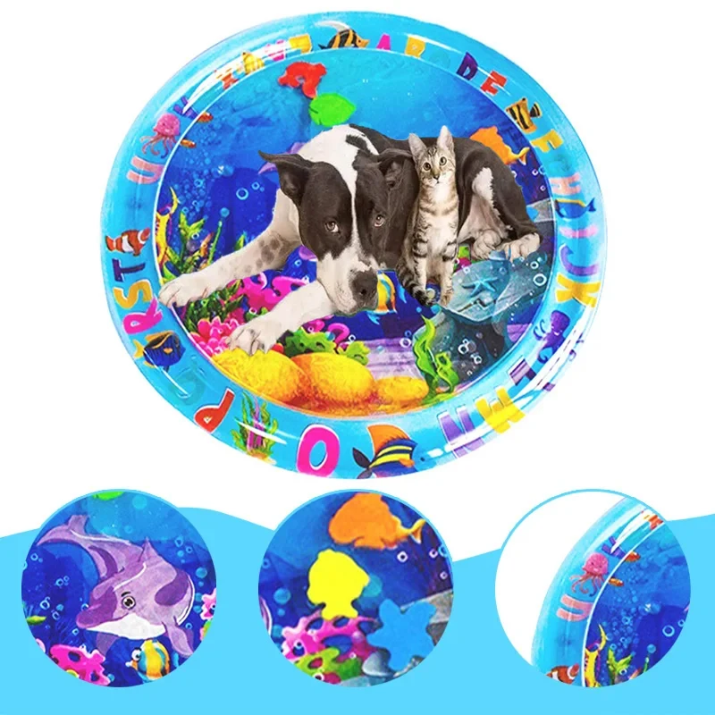 Sensory Water Mat Sensory Water Play Mat For Cats Water Sensory Pad Thickened Water Sensory Playmat Pet Play Sensory Toy Water