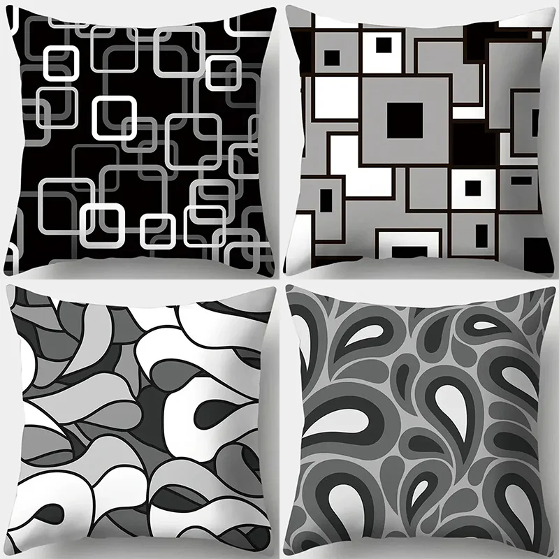 

Home Decor Geometric & Abstract Pattern Pillow Covers Pattern Cushion Cover Suitable for Sofa Bedroom Car Pillow Cover