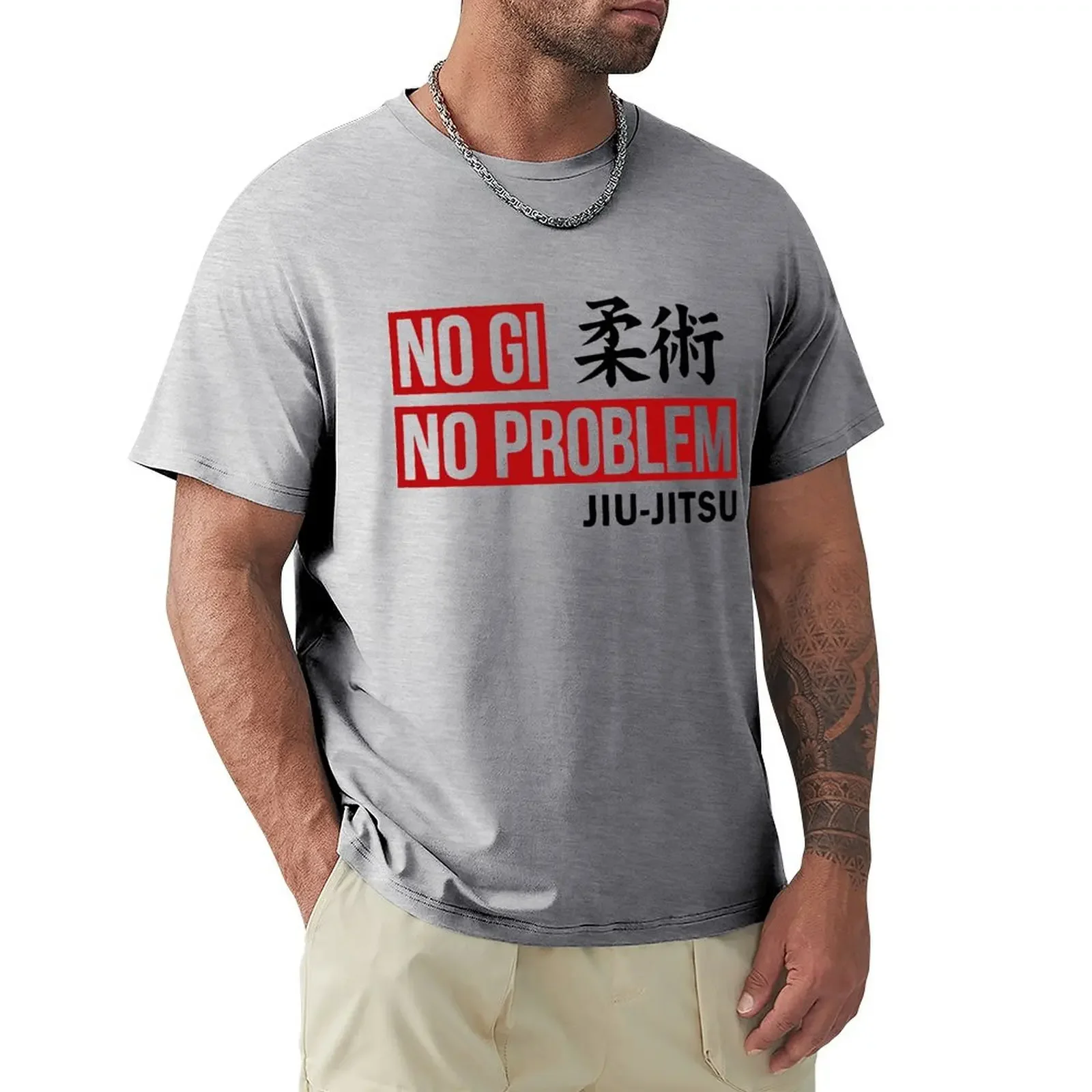vintage-jiu-jitsu-nenhum-gi-nenhum-problema-camiseta-roupas-masculinas-poliester-tshirt-artes-marciais-brasileiras-topos-o-pescoco-verao-casual-tshirt