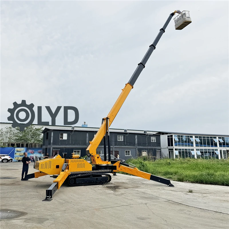 Deposit  Price Hydraulic Small Spider Crane Capable of Entering Elevators for Operation 12-ton All-terrain  Spider Crane