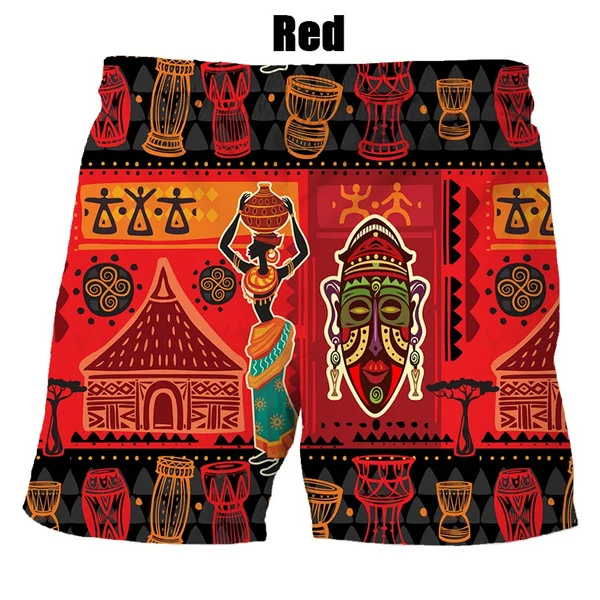 

Summer Fashion Africa 3d Printing Shorts Men's Women Casual Cool Shorts