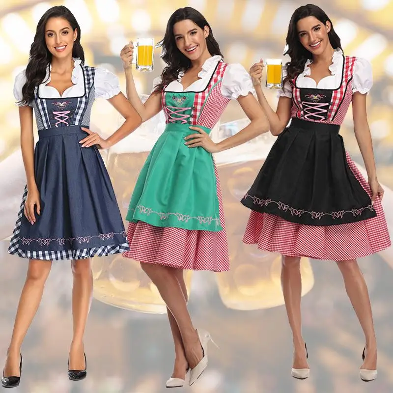 

Traditional Ethnic Costume Bla Dr Beer Festival Maid Women's Faionable Stage Performance Clothing Autumn 202