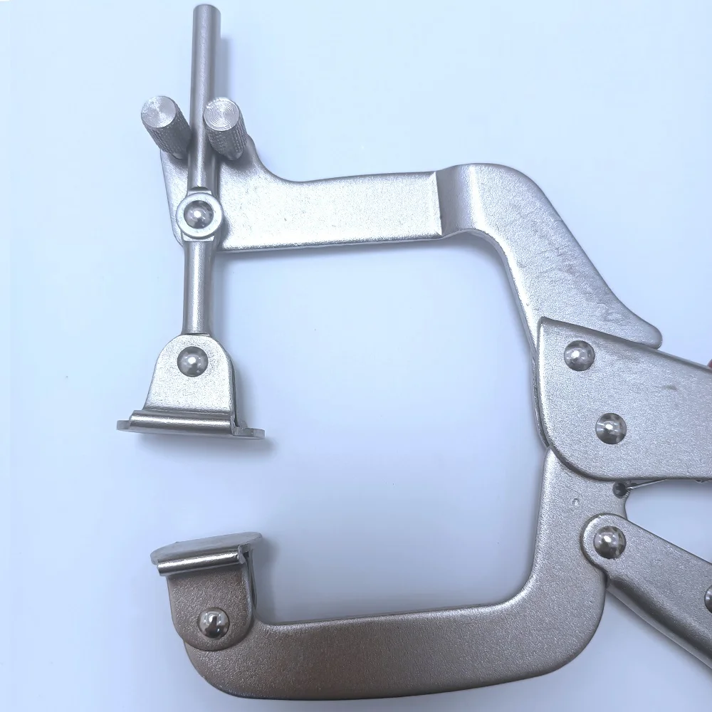 2 IN 1 11 Inch Metal Face For Woodworking Pocket Hole Adjustable 90 Degree Right Angle Clamps Heavy Duty For Cabinet Carpentry