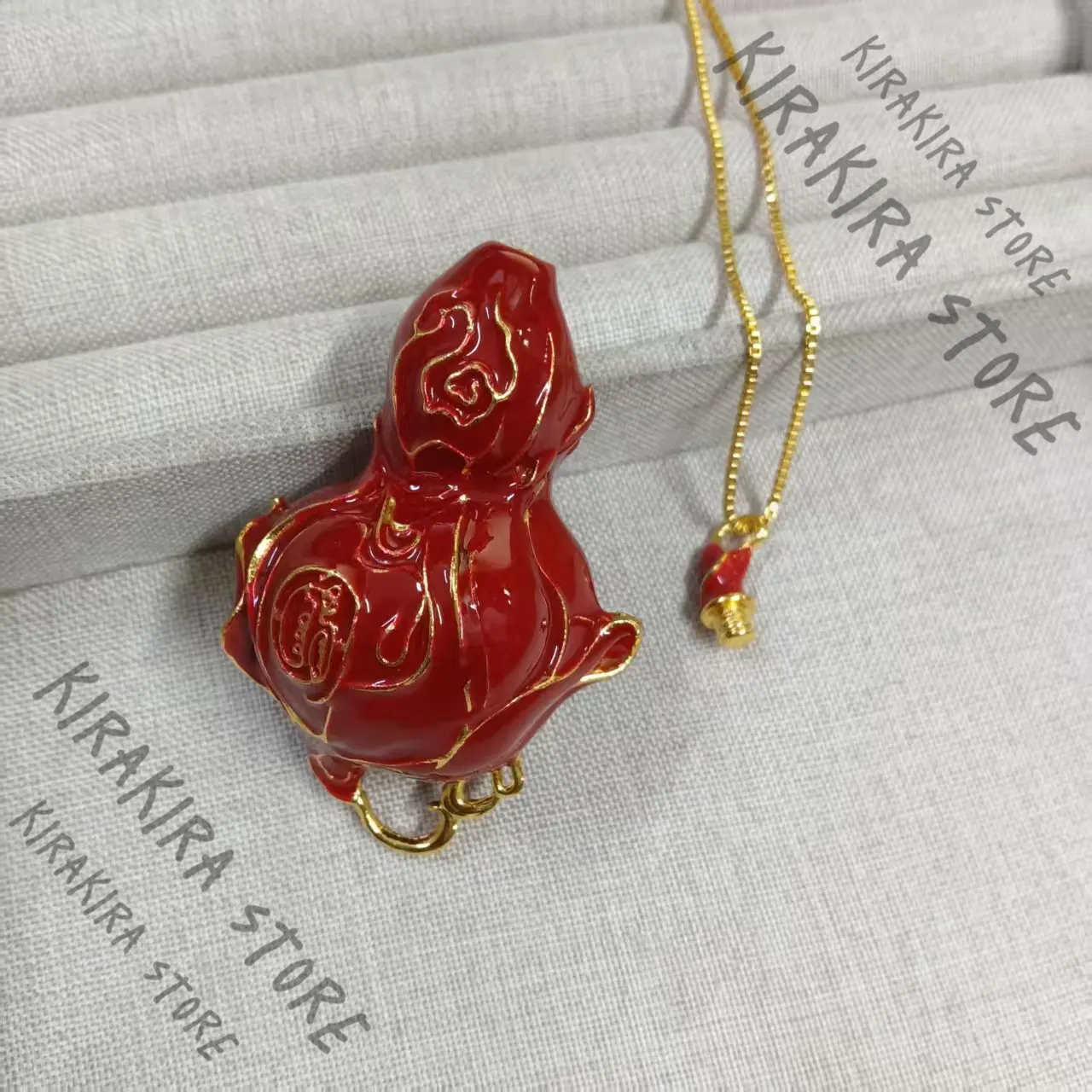 

Black Myth: Wukong Ornaments Red Gourd Necklace Cosplay Anime Accessories Backpack Charm Pendants Collarbone Chain Adorn