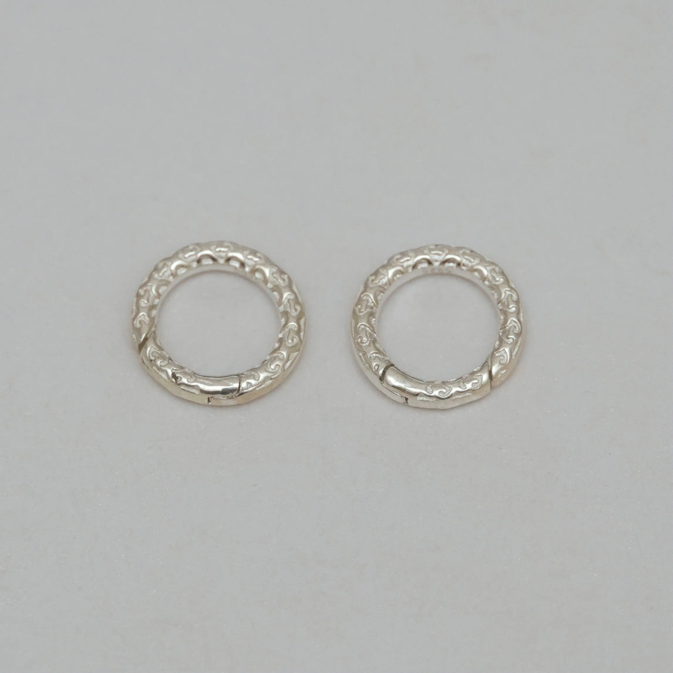 1PC 925 Sterling Silver Round Spring Clasp Connector for DIY Fine Jewelry Finding ZD0049 view 4