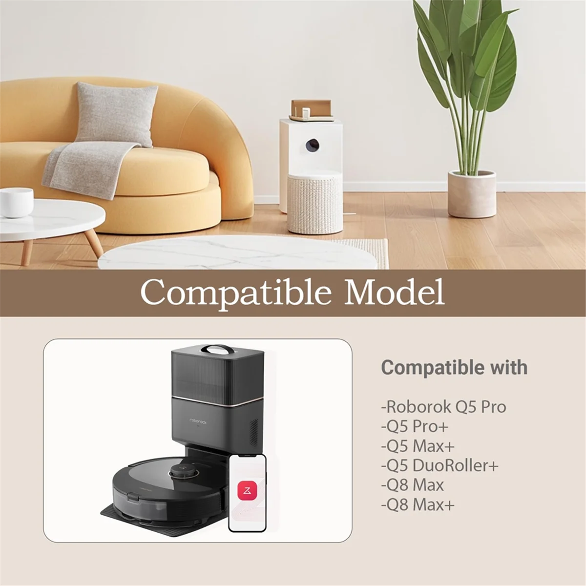 A874I TOP Replacement Parts Kit for Q5 Pro, Q5 Pro+ (Plus), Q8 Max, and Q8 Max+ (Plus) Robot Vacuum Cleaners