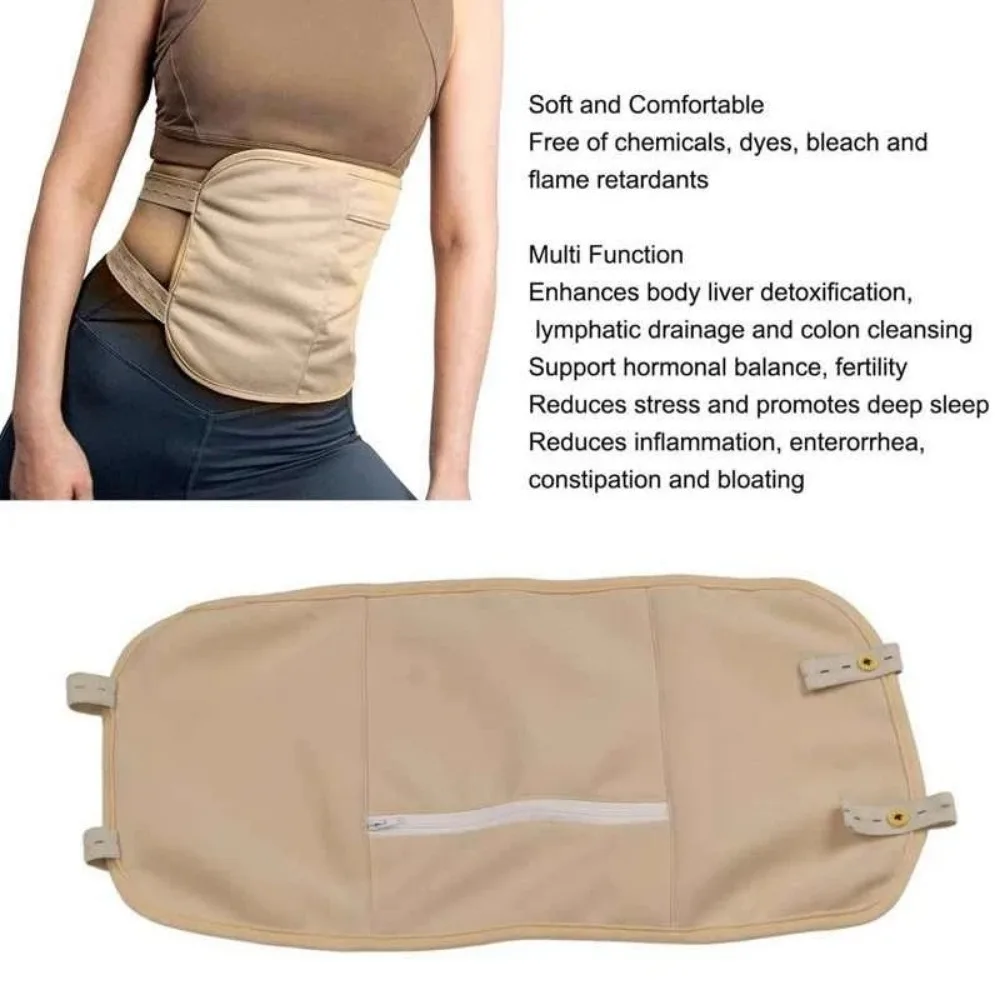 Reusable Oil Bag Anti Leakage Oil Belt Protection Castor Oil Stomach Wrapping for Liver To Improve Sleep Softness and Elasticity