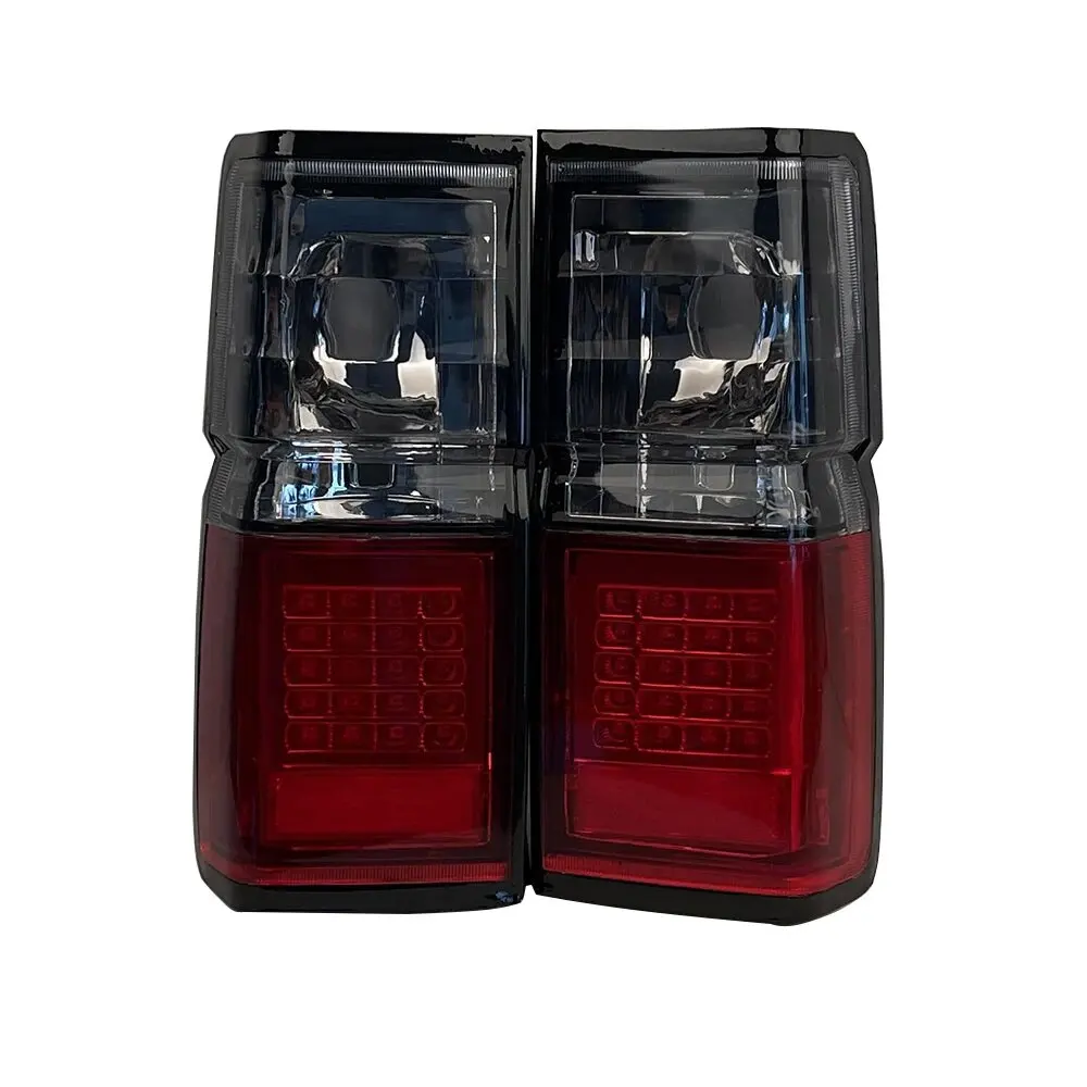 A Pair Car LED Brake Light Taillight  For Nissan Jeep Terrano D21  Crystal White and Smoked Color 1987 to 1995