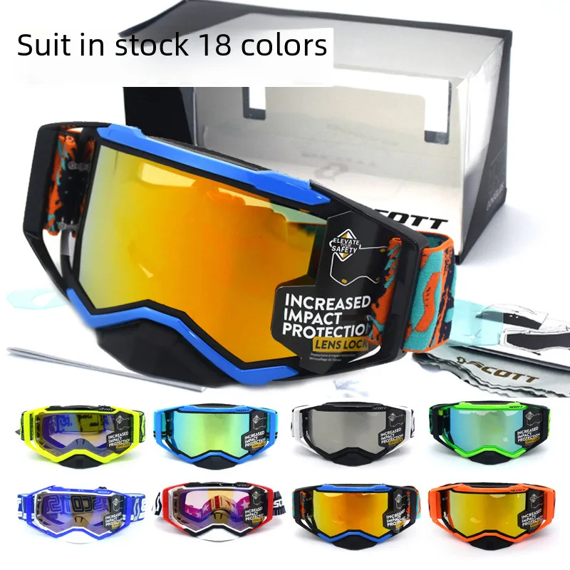 

In Stock US-Border Goggles Motorcycle Goggles Double Lens Ski Goggles Glasses Riding Suit