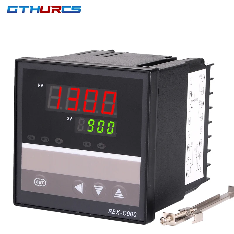 220V PID Temperature Controller REX-C900 Thermocouple PT100 K Universa Input Multi-input SSR Relay Output Thermostat Regular