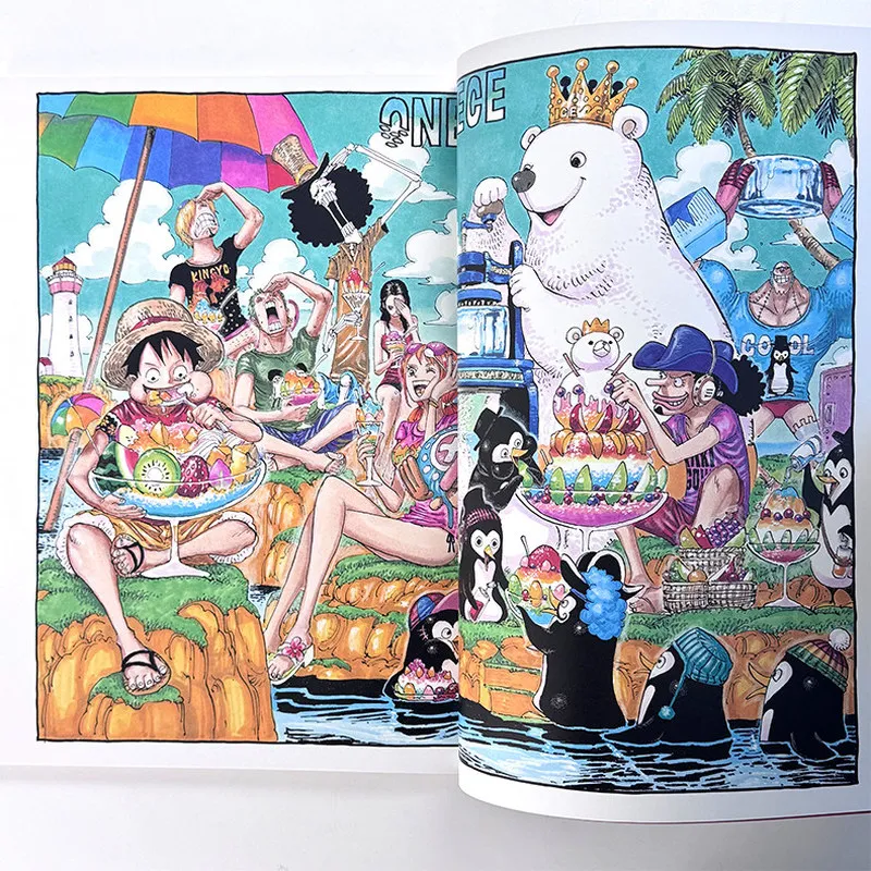 One Piece Illustration Book Color Walk 9 Tiger Official Anime Art Collection Hardcover Manga Artwork Display For Adult Anime view 5