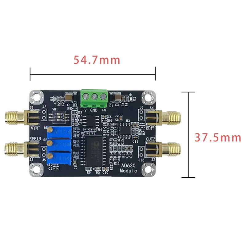 AD630 Balanced Modulator Demodulator Lock-in Amplifier Module for Phase Sensitive Detection & Weak Signal Measurement