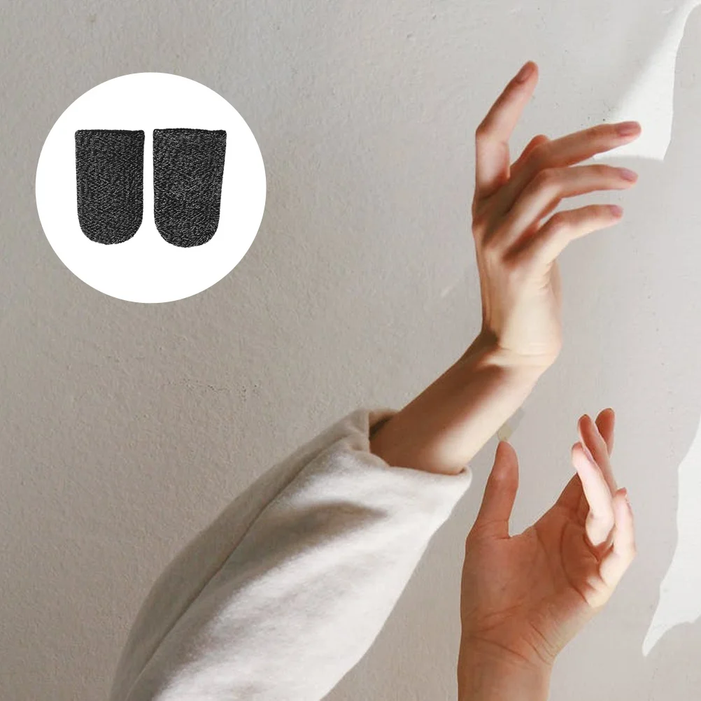 10 個のフィンガースリーブ通気性のある弾性フィンガーカバー柔軟なフィット感電話ゲーム画面タッチゲームコントローラーに適しています