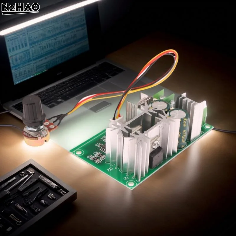 1 Set PWM Motor Speed Controller 20A Current Regulator DC10-60V DC Motor Speed Regulator 12V 24V 36V 48V High Power Drive Module