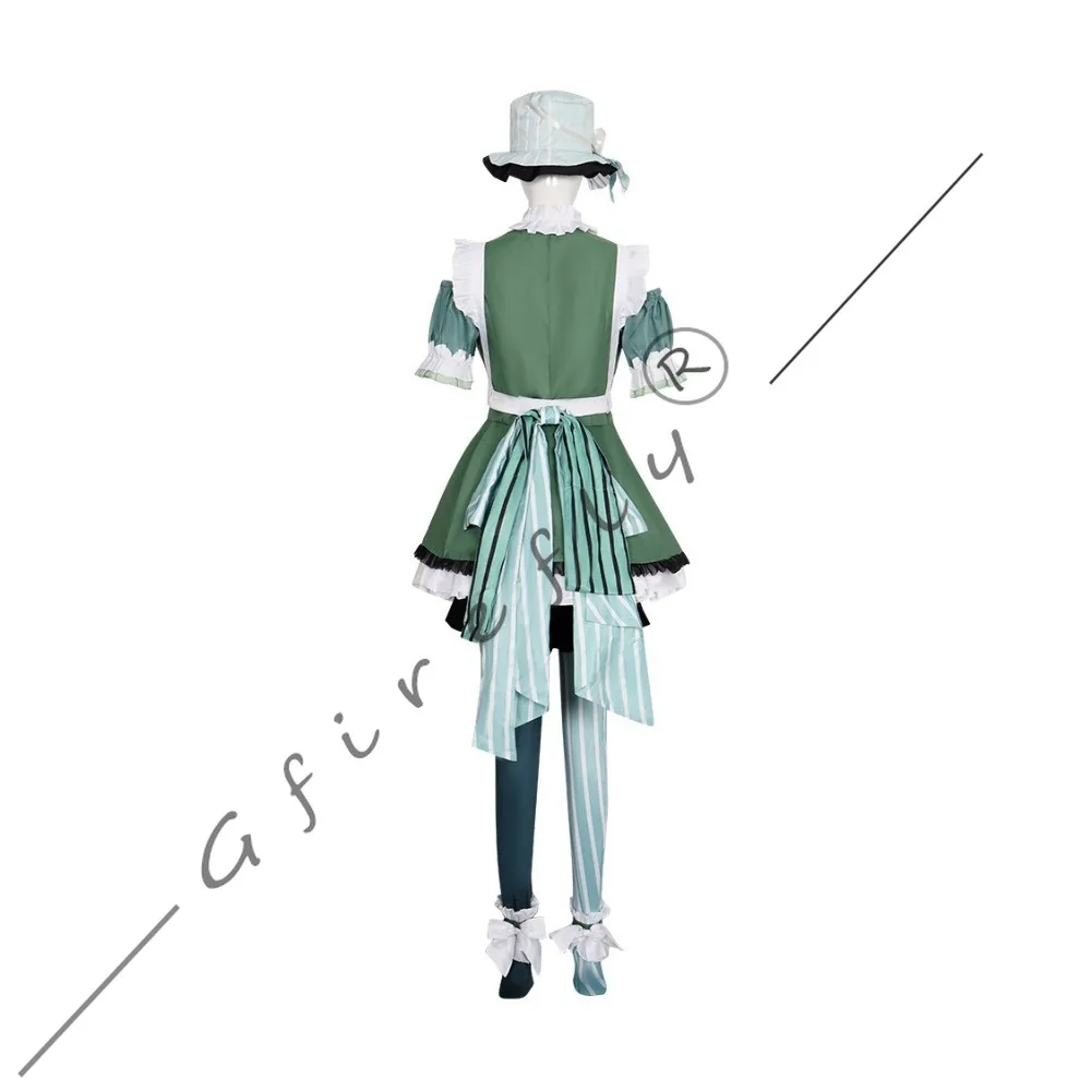 Haruka Kiritani Same Style Maid WL2 Cosplay Costume Full Set with Hat Wig Cute Lolita Shiho Hinomori Party Comic-Con Outfit