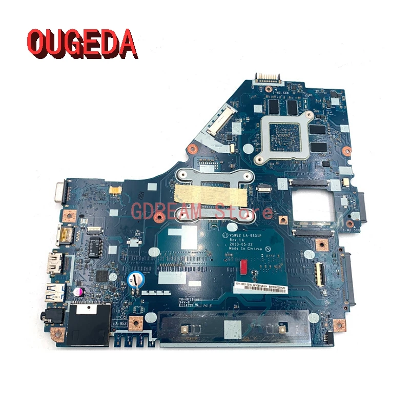 OUGEDA NBMFP1100B V5WE2 LA-9531P For Acer aspire E1-572G Laptop Motherboard R7 M265 /HD 8750M GPU i5-4200U CPU DDR3L full tested