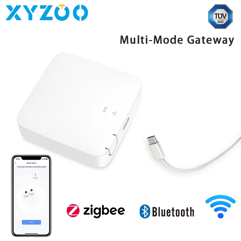 

Tuya Multi-Mode ZigBee3.0 Bluetooth Gateway Hub Smart Wireless Bridge Home Appliances APP Remote Controller Voice Alexa Google